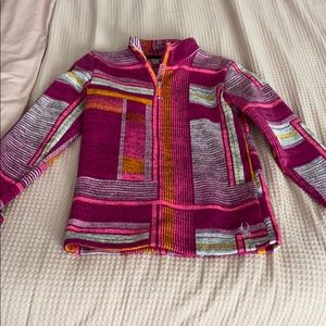 Spider fleece ski and snowboarding sweater.